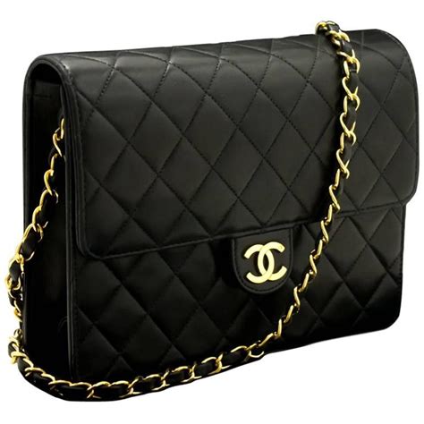 chanel black handbag chain strap|chanel clutch with chain lambskin.